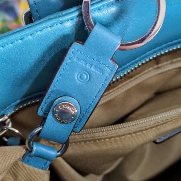 Coach Teal Tote Bag - Picture 12 of 12